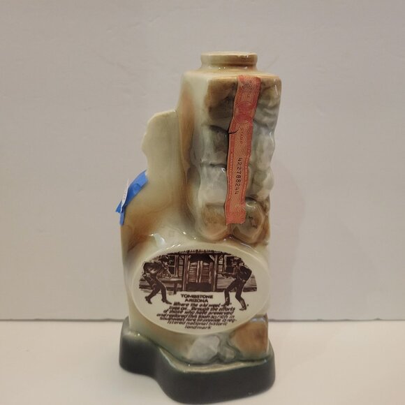 Jim Beam Tombstone Arizona 100 Months 86 Proof Ceramic Decanter Vintage Collecti - Picture 6 of 8